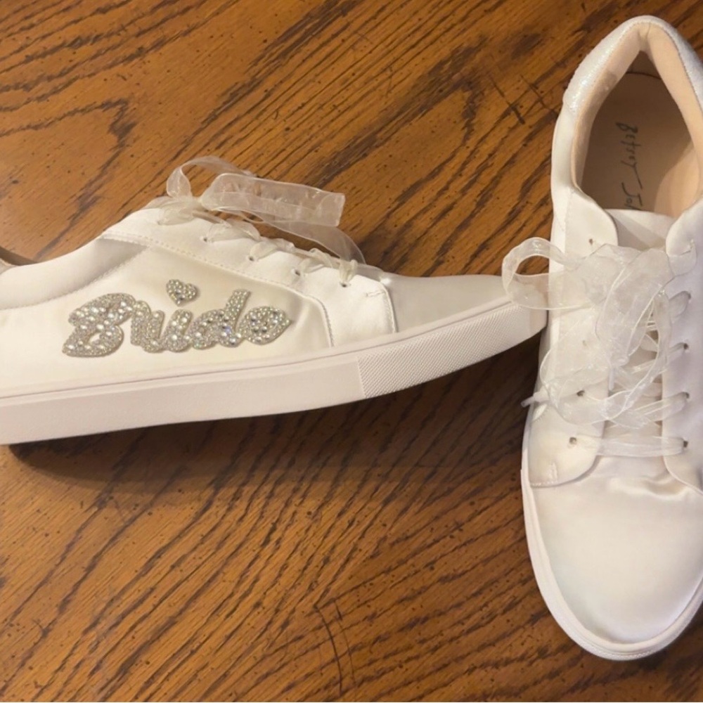 Betsey Johnson Ivory Bride Sneakers